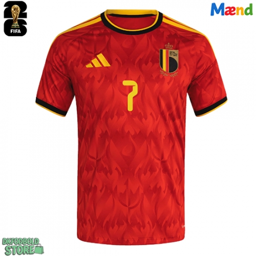 Belgien Kevin De Bruyne #7 Replika Hjemmebanetrøje VM 2026 Kortærmet